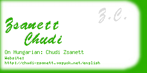 zsanett chudi business card